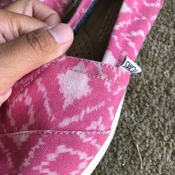Toms pink printed slip on - Picture 6 of 7